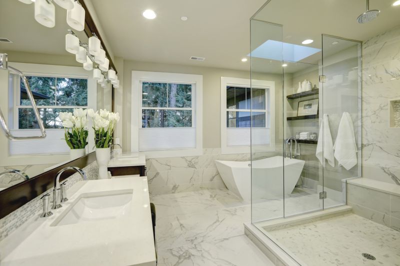 Luxury Shower with Glass Enclosure